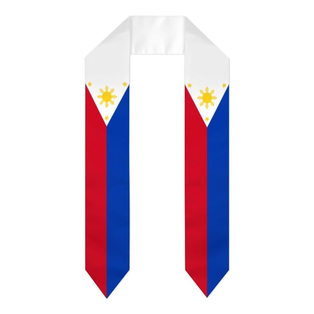 8222 Philippines Flag Graduation Stoles, Graduation Shawl Sash